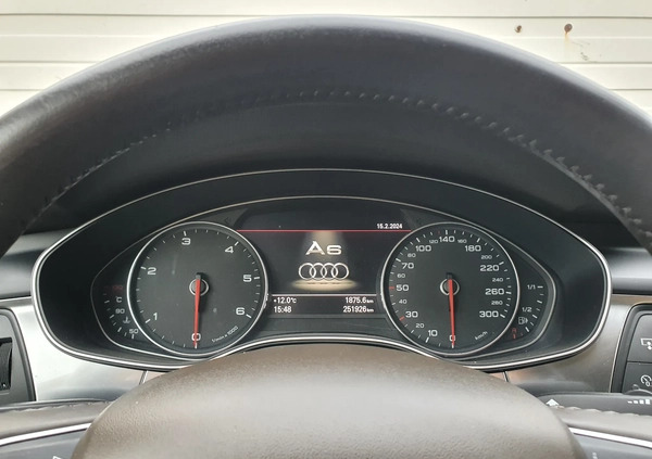 Audi A6 cena 67900 przebieg: 252196, rok produkcji 2012 z Lubin małe 781